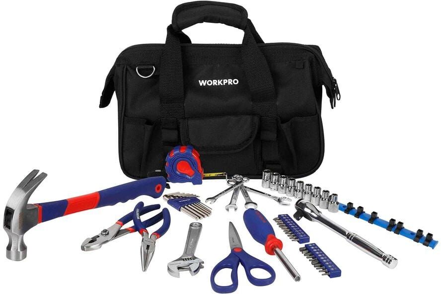 WORKPRO 51-Piece Homeowners Tool Set with Tool Bag