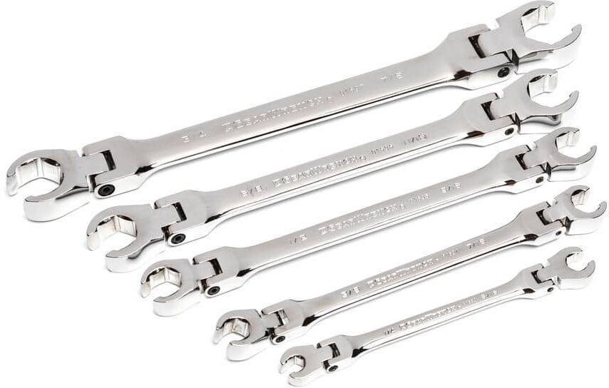 GEARWRENCH SAE Flex Flare Nut Wrench Set (5-Piece)