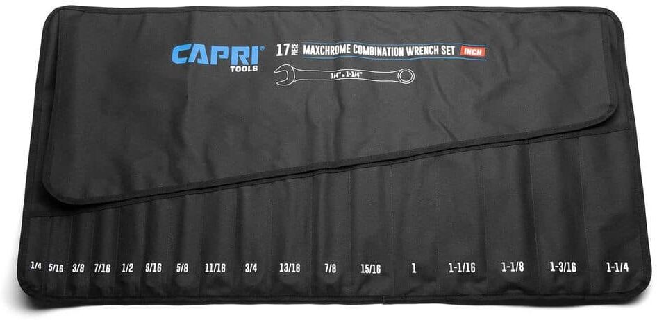 Capri Tools SAE Wrench Roll Up Pouch (17-Pocket)