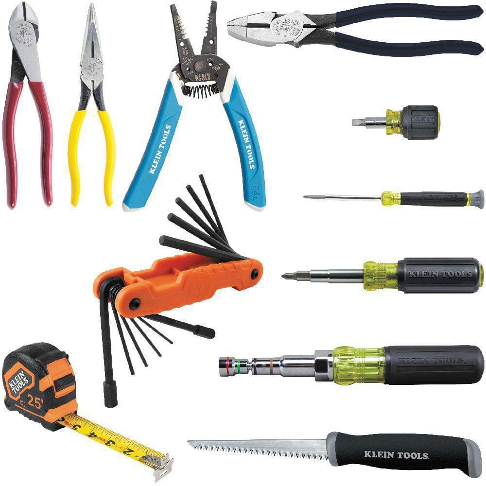 Klein Tools Multi-Bit Driver and Plier Tool Set, 11-Piece