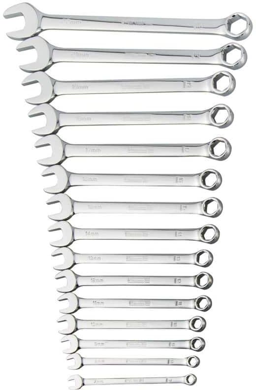 STEELMAN PRO Metric 6-Point Combination Wrench Set (15-Piece)