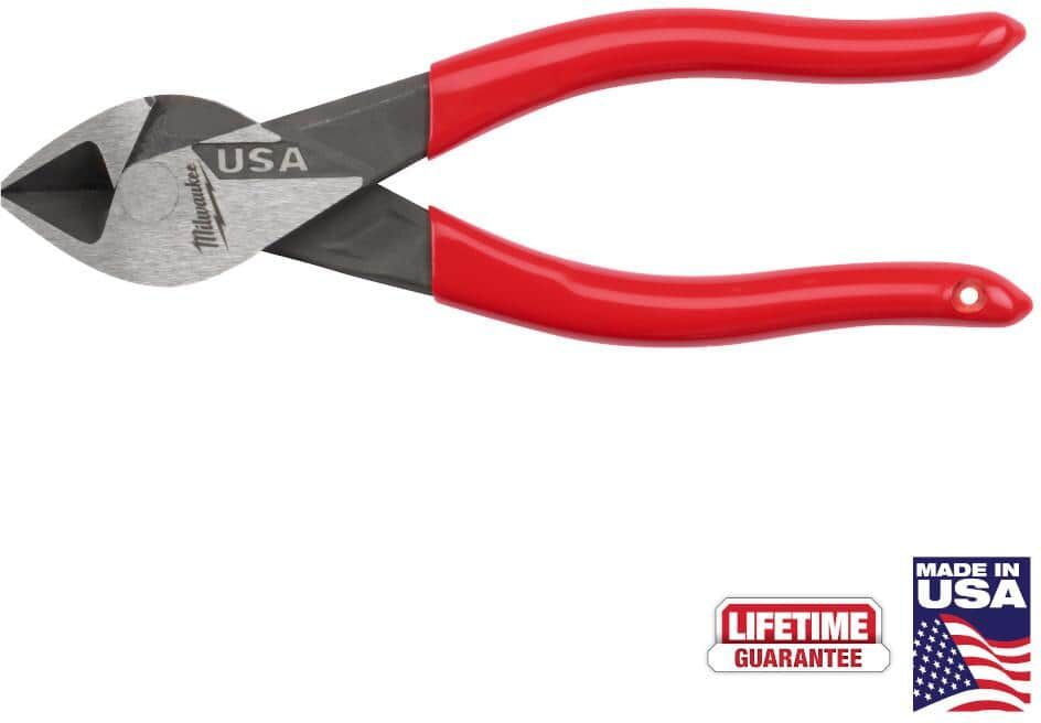 Milwaukee 6 in. Diagonal Cutting Pliers with Dipped Grip