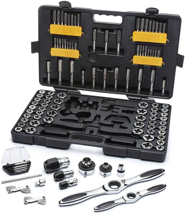 GEARWRENCH SAE/Metric Ratcheting Tap and Die Set (114-Piece)