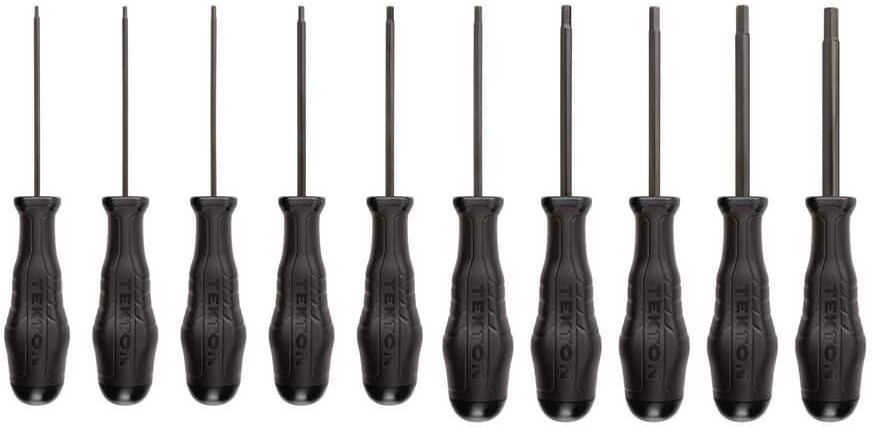 TEKTON Hex High-Torque Screwdriver Set, 10-Piece (5/64-5/16 in.)