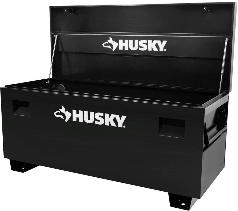 Husky Tool Storage 60 in. W Black Steel Job Site Toolbox