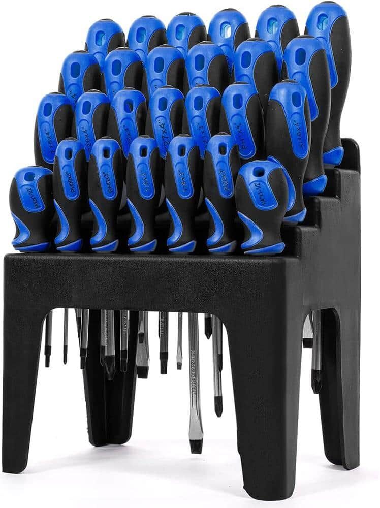 STARK USA Multi-Purpose Screwdriver Set with Magnetic Tips and Rack Stand (26-Piece)