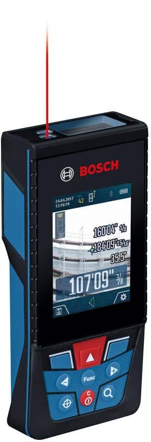 Bosch BLAZE 400 ft. Outdoor Laser Distance Tape Measuring Tool with Bluetooth and Camera Viewfinder