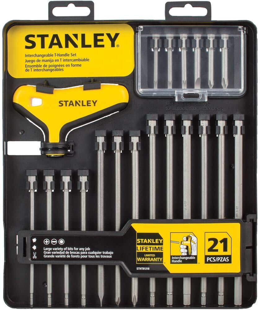 Stanley T-Handle Multi-Bit Screwdriver Set (21-Piece)