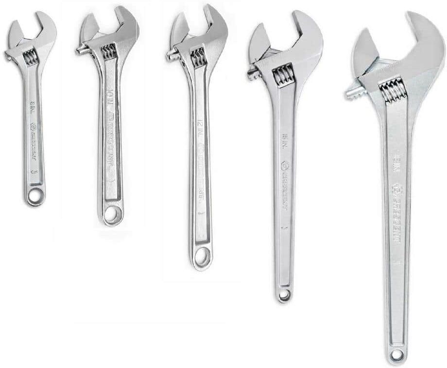 Crescent Master Adjustable Wrench Set (5-Piece)