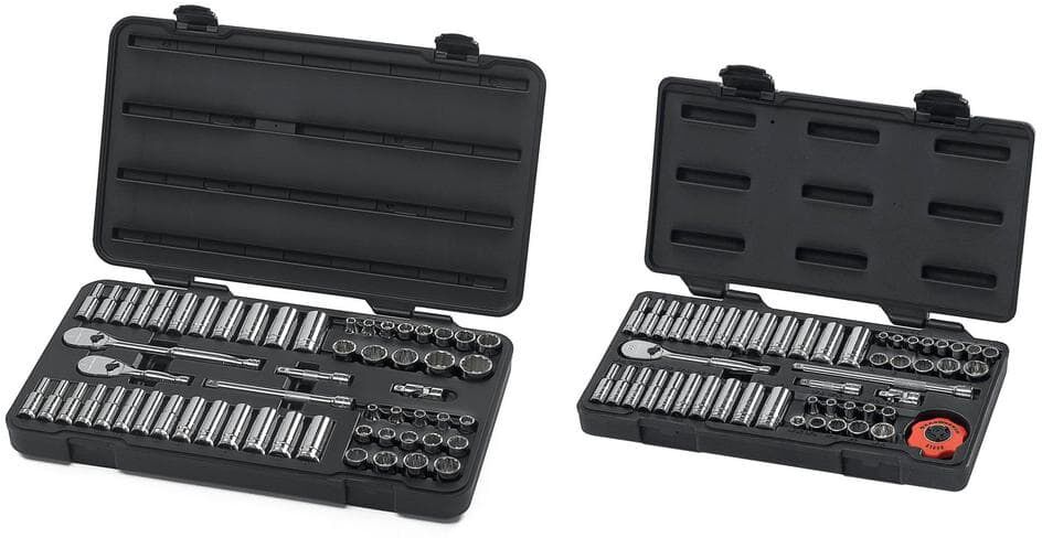 GEARWRENCH 1/4 in. and 3/8 in. Drive 12-Point SAE/Metric Ratchet and Socket Mechanics Tool Set (108-Piece)