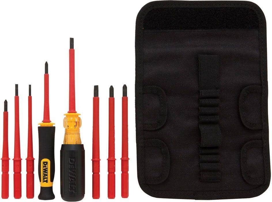 DeWalt Vinyl Grip Insulated Screwdriver Set (10-Piece)