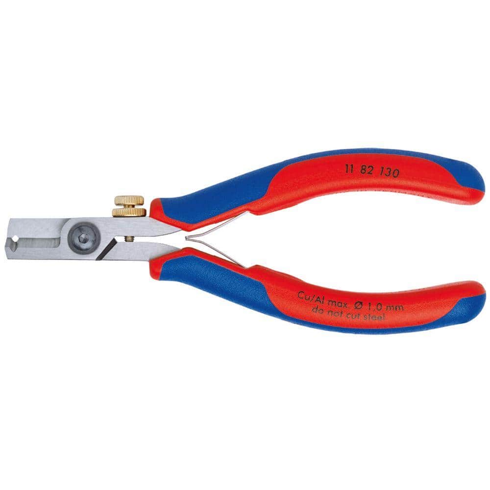 KNIPEX 5-1/4 in. Electronic Wire Shear and Stripper with Comfort Grip
