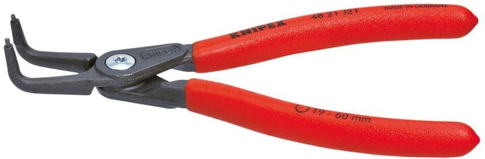 KNIPEX 5-1/4 in. 90 Degree Angled External Snap-Ring Precision Pliers