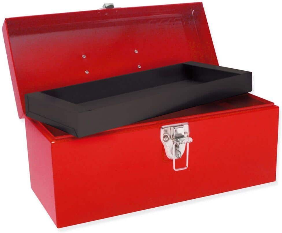 URREA Heavy Duty Metal Tool Box - 14 in. X 6 in. X 6 in.