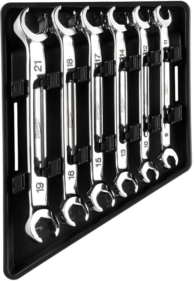 Milwaukee Double End Metric Flare Nut Wrench Set (6-Piece)