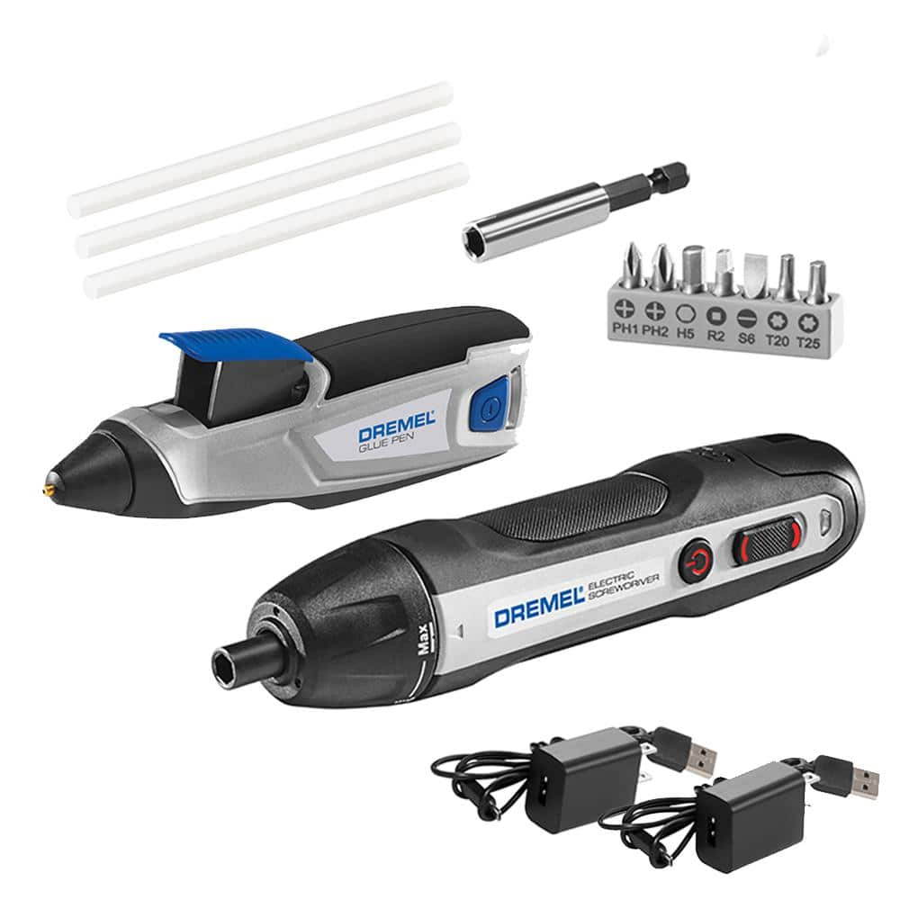 Dremel 4V Cordless USB Electric Screwdriver with 4V Cordless USB Glue Pen