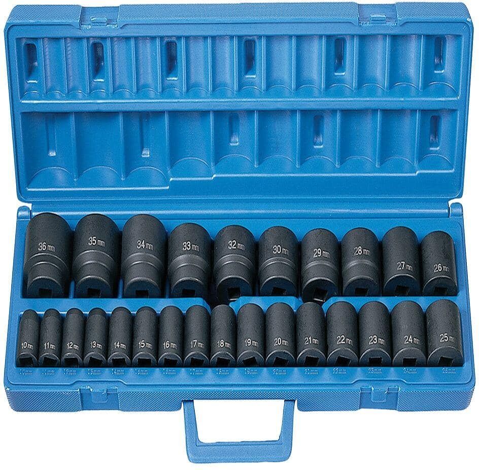 GP 1/2 in. Drive Standard Length Metric Master Set (26-Piece)