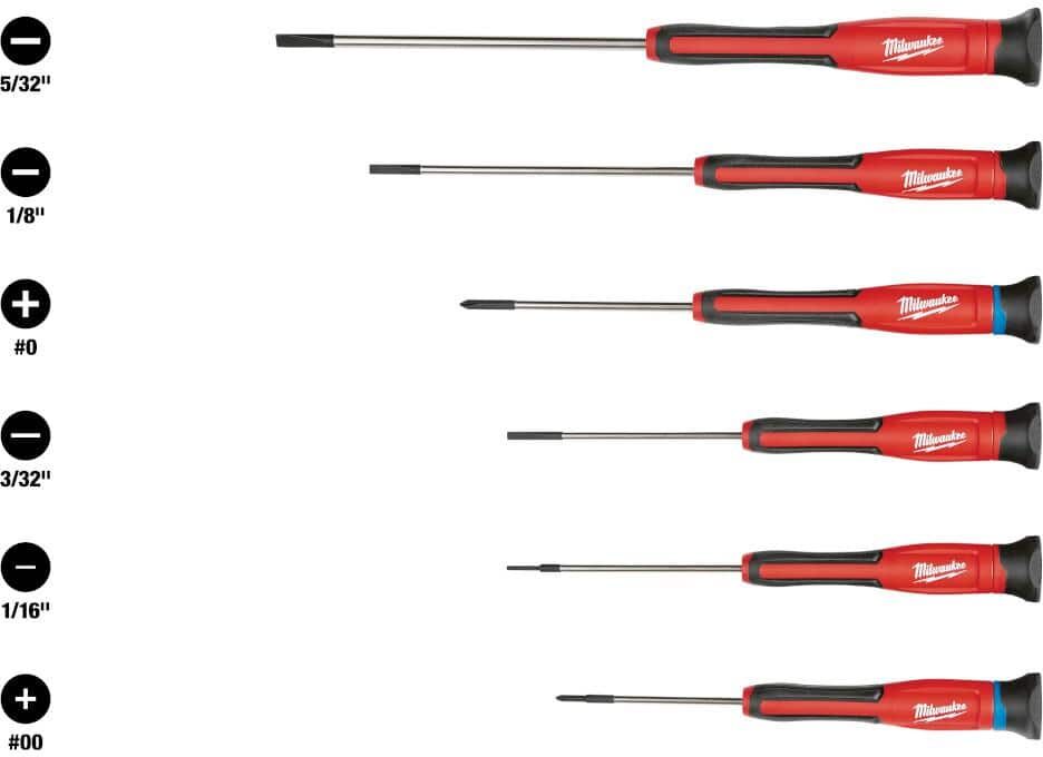 Milwaukee Precision Screwdriver Set (6-Piece)