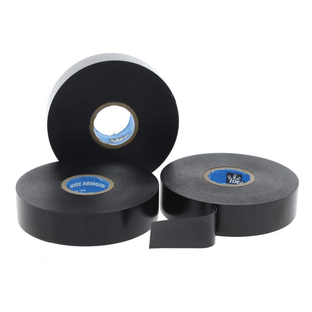 IDEAL Wire Armour 3/4 in. x 66 ft. x 0.007 in. 33 Premium Vinyl Tape, Black (10-Pack)