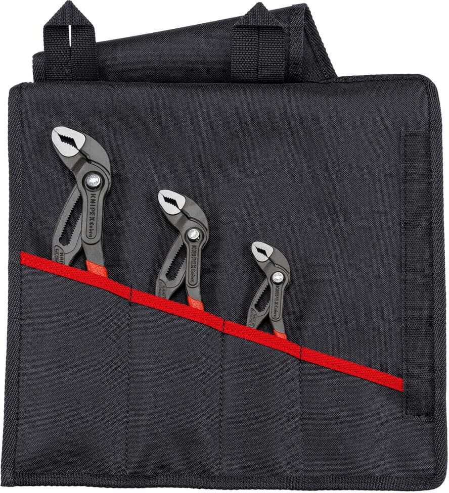 KNIPEX 3-Pieces Cobra Pliers Set in Tool Roll