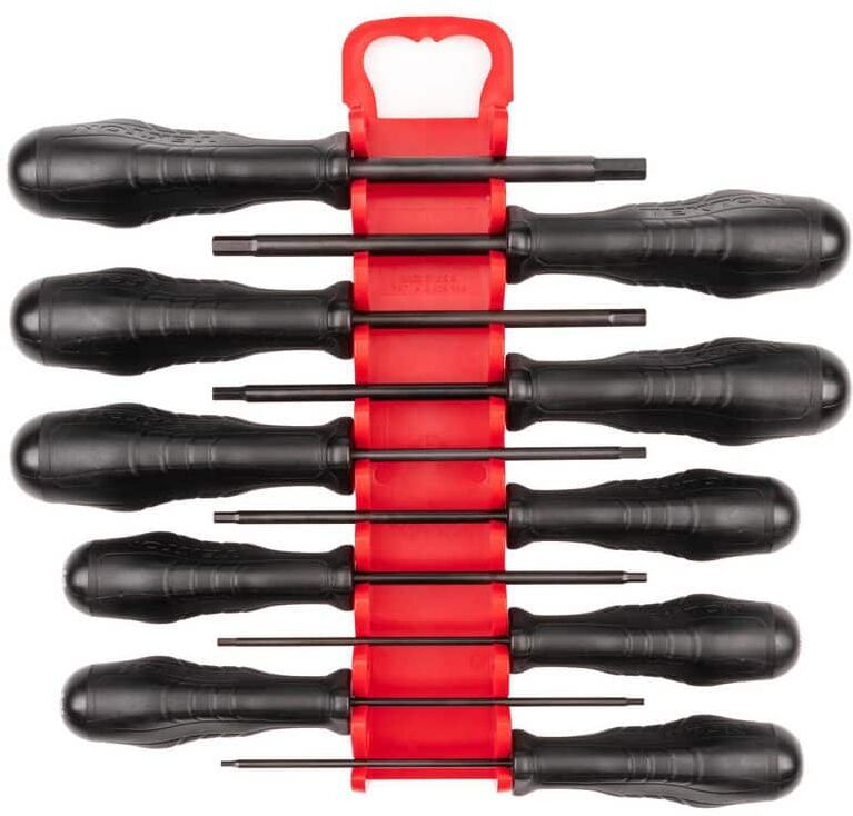 TEKTON Hex High-Torque Screwdriver Set, 10-Piece (5/64-5/16 in.) - Holder