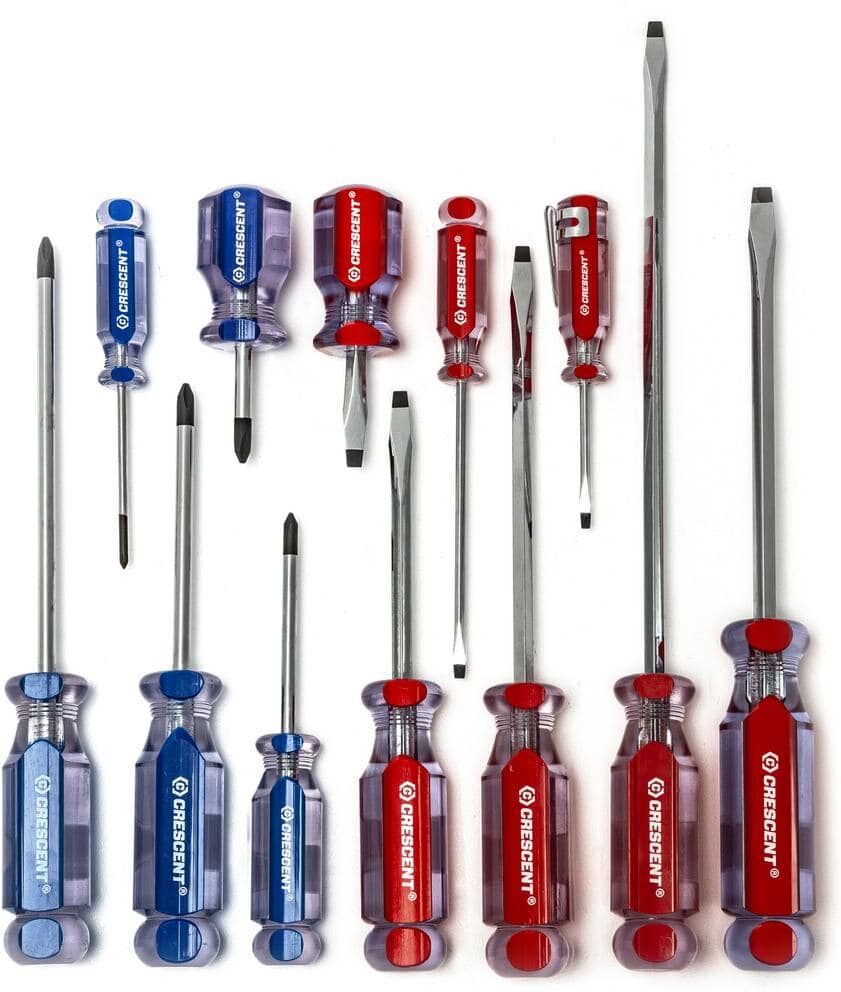 Crescent Phillips/Slotted Acetate Screwdriver Set (12-Pieces)