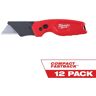 Milwaukee FASTBACK Compact Folding Utility Knife with General Purpose Blade (12-Pack)