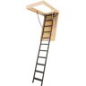 Fakro LMS Insulated Steel Attic Ladder 7 ft. 11 in. - 10 ft. 1 in., 22.5 in. x 54 in. with 350 lb. Load Capacity