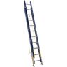 Werner 20 ft. Fiberglass D-Rung Equalizer Extension Ladder with 300 lb. Load Capacity Type IA Duty Rating