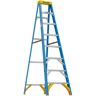 Werner 8 ft. Fiberglass Step Ladder (12 ft. Reach Height) with 250 lb. Load Capacity Type I Duty Rating