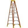 Werner 8 ft. Fiberglass Step Ladder (12 ft. Reach Height) with 300 lb. Load Capacity Type IA Duty Rating