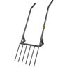 VEVOR Broad Tool 6-Tines Hand Tiller 32.5 in. Handle for U-Shape in Garden Forks