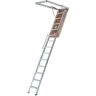 Louisville Ladder Energy Efficient 10 ft.- 12 ft., 25.5 in. x 63 in. Insulated Aluminum Attic Ladder with 375 lbs. Type IAA Load Capacity