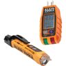 Klein Tools Dual-Range Non-Contact Voltage Tester and GFCI Receptacle Tester Tool Set (2-Piece)