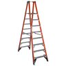 Werner 10 ft. Fiberglass Platform Twin Step Ladder (16 ft. Reach Height) with 300 lb. Load Capacity Type IA Duty Rating