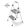 Gorilla Ladders 2-Step Compact Steel Step Stool, 225 lbs. Load Capacity Type II Duty Rating (8ft. Reach Height)