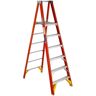 Werner 6 ft. Fiberglass Platform Ladder (12 ft. Reach Height) with 300 lb. Load Capacity Type IA Duty Rating