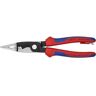 KNIPEX 8 in. 6-in-1 Electrical Installation Pliers with Dual-Component Comfort Grips and Tether Attachment