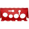 Extreme Tools 13.25 in. W x 6.4 in. D x 5.25 in. H Removable, Adjustable Steel Power Tool Rack Accessory, Red