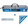 Empire 24 in. Magnetic Digital Box Level with Case and Magnetic Torpedo Level and Rafter Square in True Blue