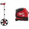 Milwaukee 12 in. Digital Measuring Wheel with 25 ft. Compact Tape Measure