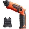 VEVOR Cordless Screwdriver Set, 4V 7Nm Electric Screwdriver Rechargeable Set with 11 Accessory Kit and Charging Cable