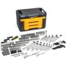 GEARWRENCH 1/4 in. and 3/8 in. Drive Standard and Deep SAE/Metric Mechanics Tool Set in 3-Drawer Storage Box (232-Piece)