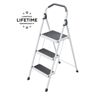 Gorilla Ladders 3-Step Steel Lightweight Step Stool Ladder 225 lbs. Load Capacity Type II Duty Rating (9ft. Reach Height)