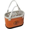 Klein Tools Hard-Body Bucket, 14-Pocket Oval Bucket, Orange/White