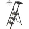 Gorilla Ladders 3-Step Pro-Grade Steel Step Stool Project Ladder, 300 lbs. Load Capacity Type IA Duty Rating (9ft. Reach Height)