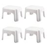 Rubbermaid Durable Plastic Step Stool with 300 lbs. Weight Capacity, White (4-Pack)