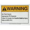 IDEAL Warning Label, NEC Arc Flash, 5 in. x 7 in., Adhesive (5 Pack)