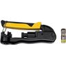 Klein Tools Compression Crimper with RG6/6Q Connectors (10-Pack)