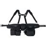 DEAD ON TOOLS Journeyman's Framers Work Tool Belt Tool Storage Suspension Rig with Suspenders and 2 Tool Pouches in Black